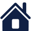 Blue house icon